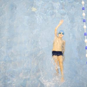 Kids swimming training